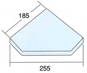 コーナーラックツッパリ三角サイズ