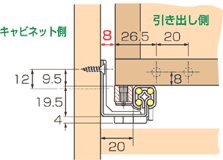 スライドレールサイズ