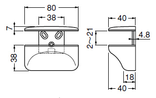 棚受け金具棚ブラケットサイズ