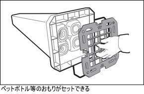 ペットボトル等のおもりもセットできるサインスタンド(看板)メッセージポール