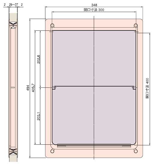 ペット用ドアペットくぐーるサイズ