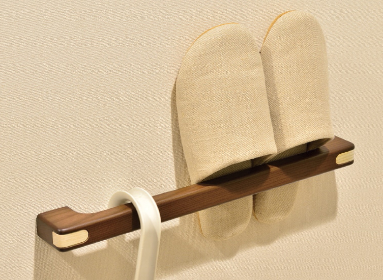 木製手すりNIMONEスリッパ収納バー