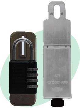 簡易補助錠(鍵)物件仮ロック4段番号錠付き