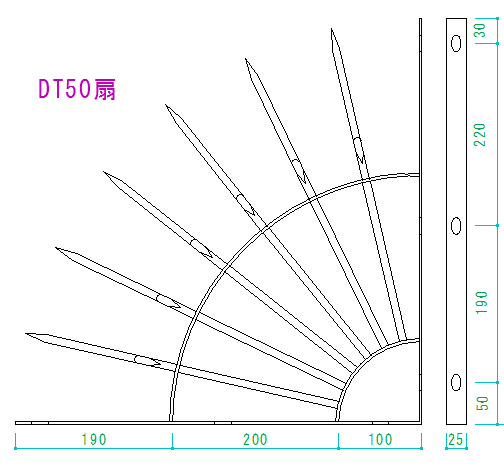 忍び返し(屋外用防犯)サイズ