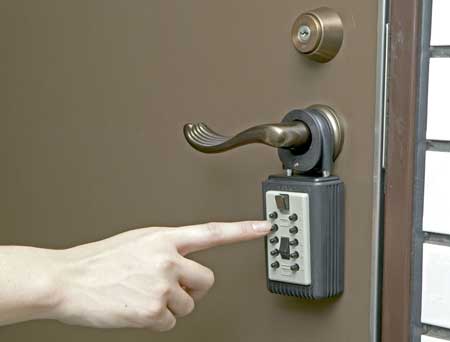 プッシュボタン式キーボックス(鍵の保管庫)カギ番人操作イメージ