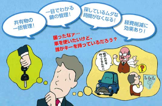 鍵の管理システムカギの管理番使用イメージ